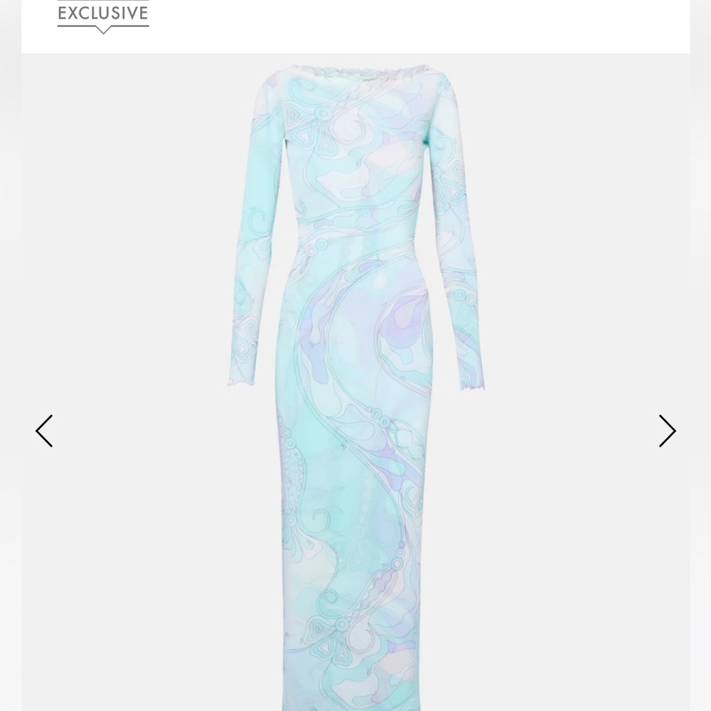 Pucci Orchidee tulle maxi dress